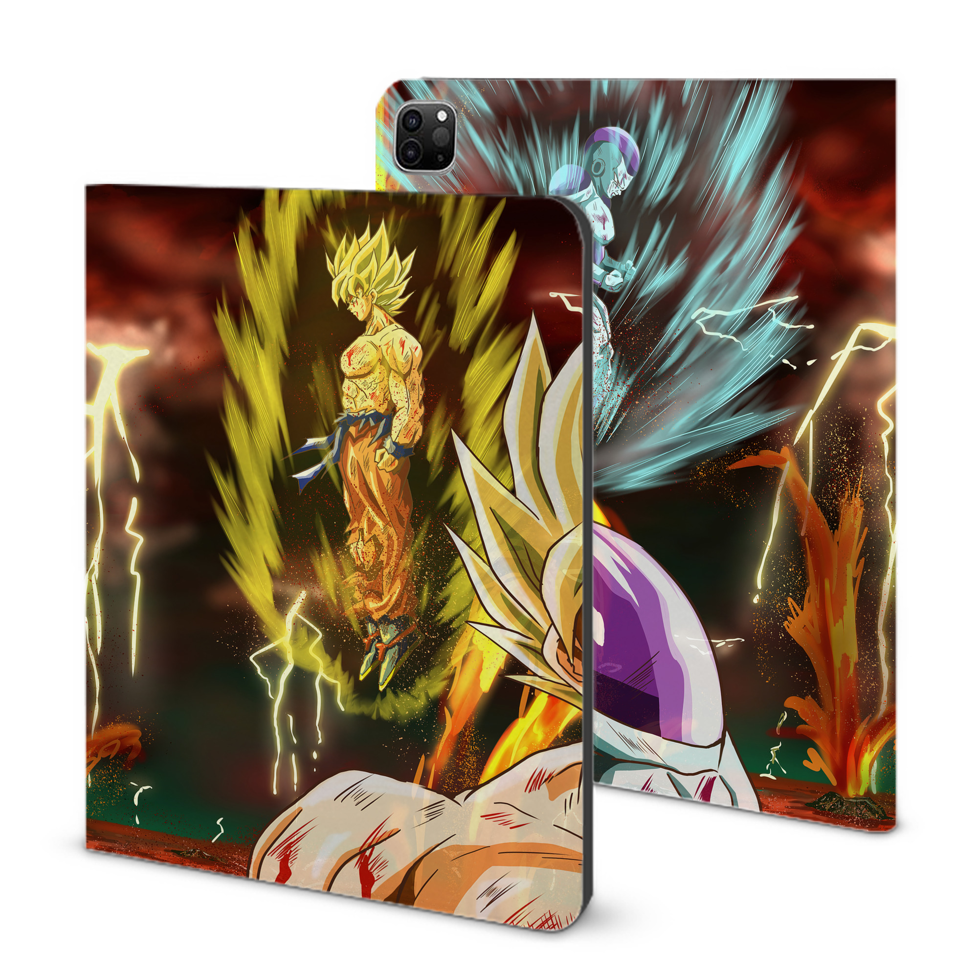 （画像用） ドラゴンボール DRAGON BALL IPad ケース ブック型 PUレザー TPU 耐衝撃 軽量 薄型 ペン収納なし 全面保護 IPad 各モデル対応